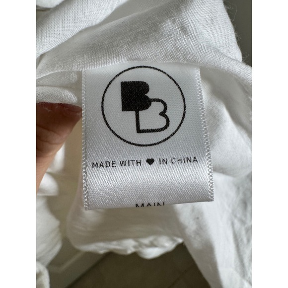 Beginning Boutique Angel Wings White Mini Dress Smocked Back Spaghetti Strap, 16 - Picture 6 of 11